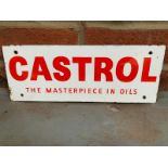 Castrol The Masterpiece In Oils Enamel Sign