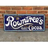 Vintage Rowntree's Elect Cocoa Enamel Sign