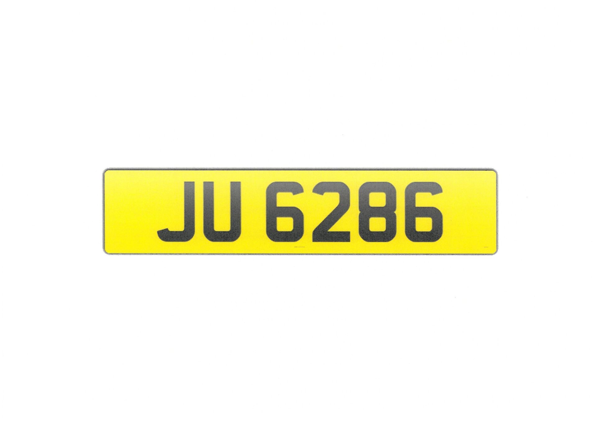 JU 6286 Registration Number on Retention Certificate