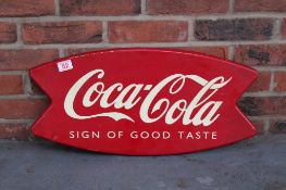 Coca Cola Tin Advertising Sign