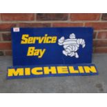 Two Tin Michelin Signs