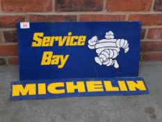 Two Tin Michelin Signs