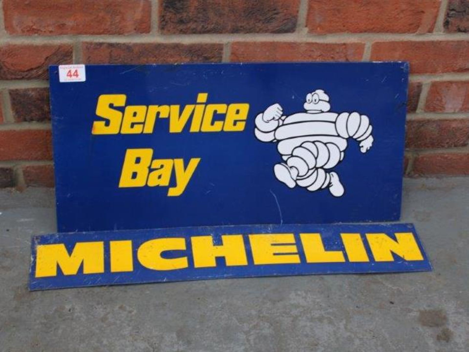 Two Tin Michelin Signs