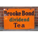 Brooke Bond Dividend Tea Enamel Sign