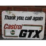 Castrol GTX Aluminium Sign