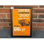 Framed Aintree International 200 Race Poster