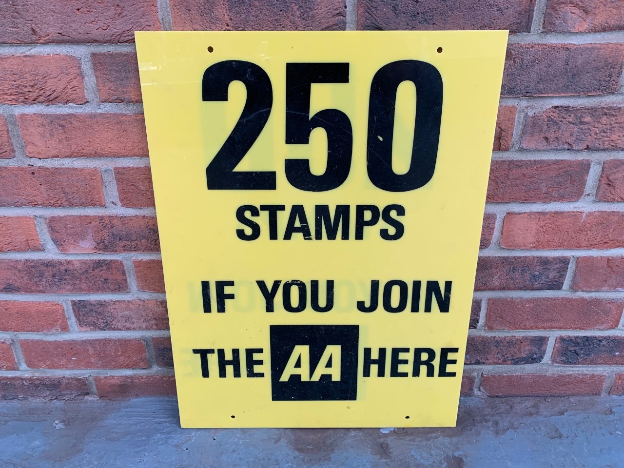 AA Stamps Perspex Sign - Image 2 of 2