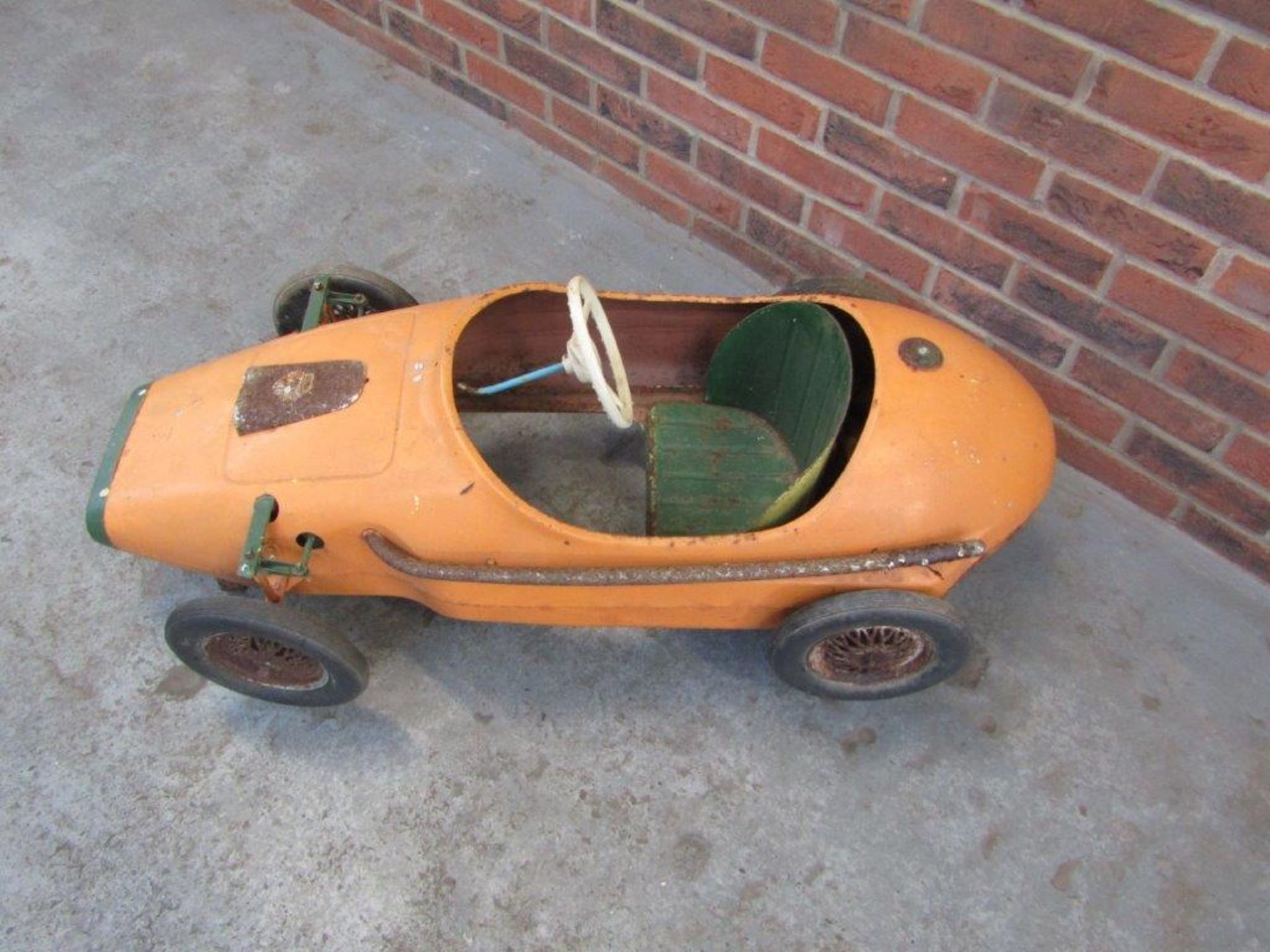 Vintage Triang Childs Racing Pedal Car - Image 3 of 5