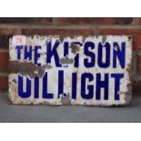 Original The Kitso Oil Light Double Sided Enamel Sign