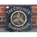 The Cyclists Touring Club Pressed Copper Sign