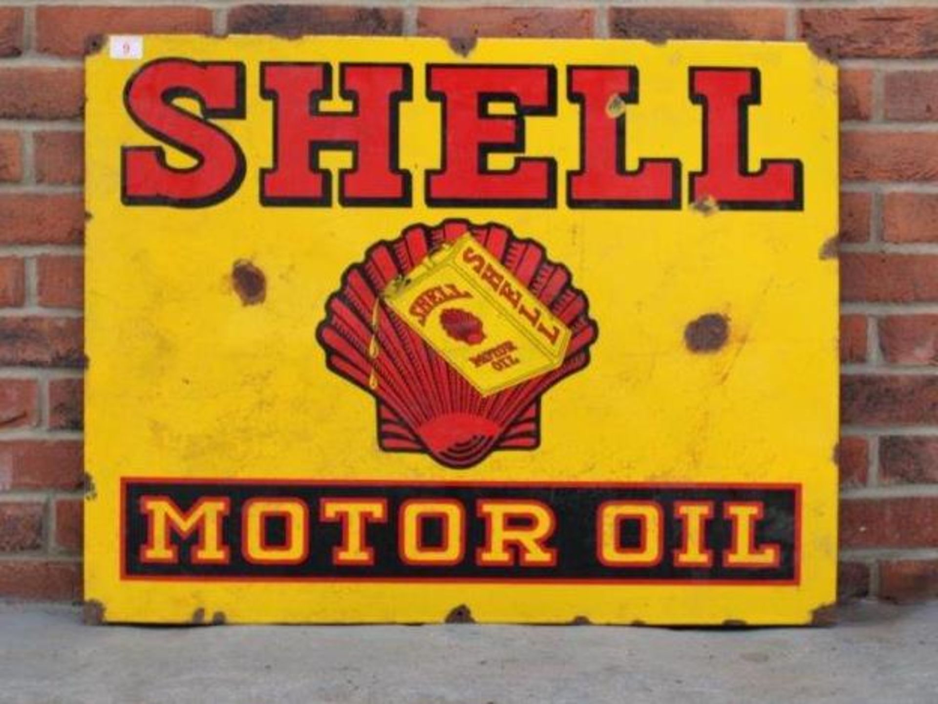 Shell Motor Oil Enamel Sign