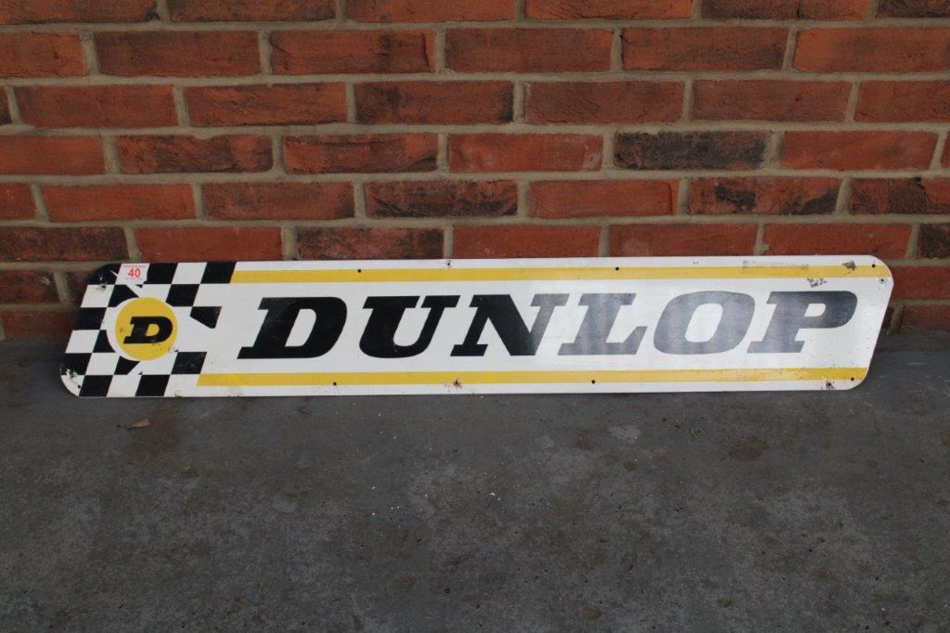 Dunlop Aluminium Advertising Sign