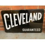 Cleveland Guaranteed Double Sided Enamel Sign