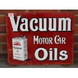 Vacuum Motor Car Oils Enamel Sign