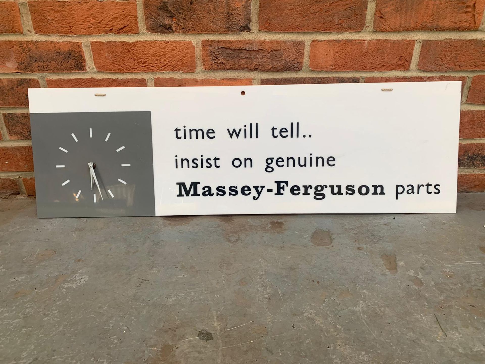 Original Massey-Ferguson Perspex Display Clock