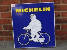 Michelin Cycle Tyres Tin Double Sided Flanged Sign