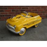 Childs metal Checker Taxi Pedal Car