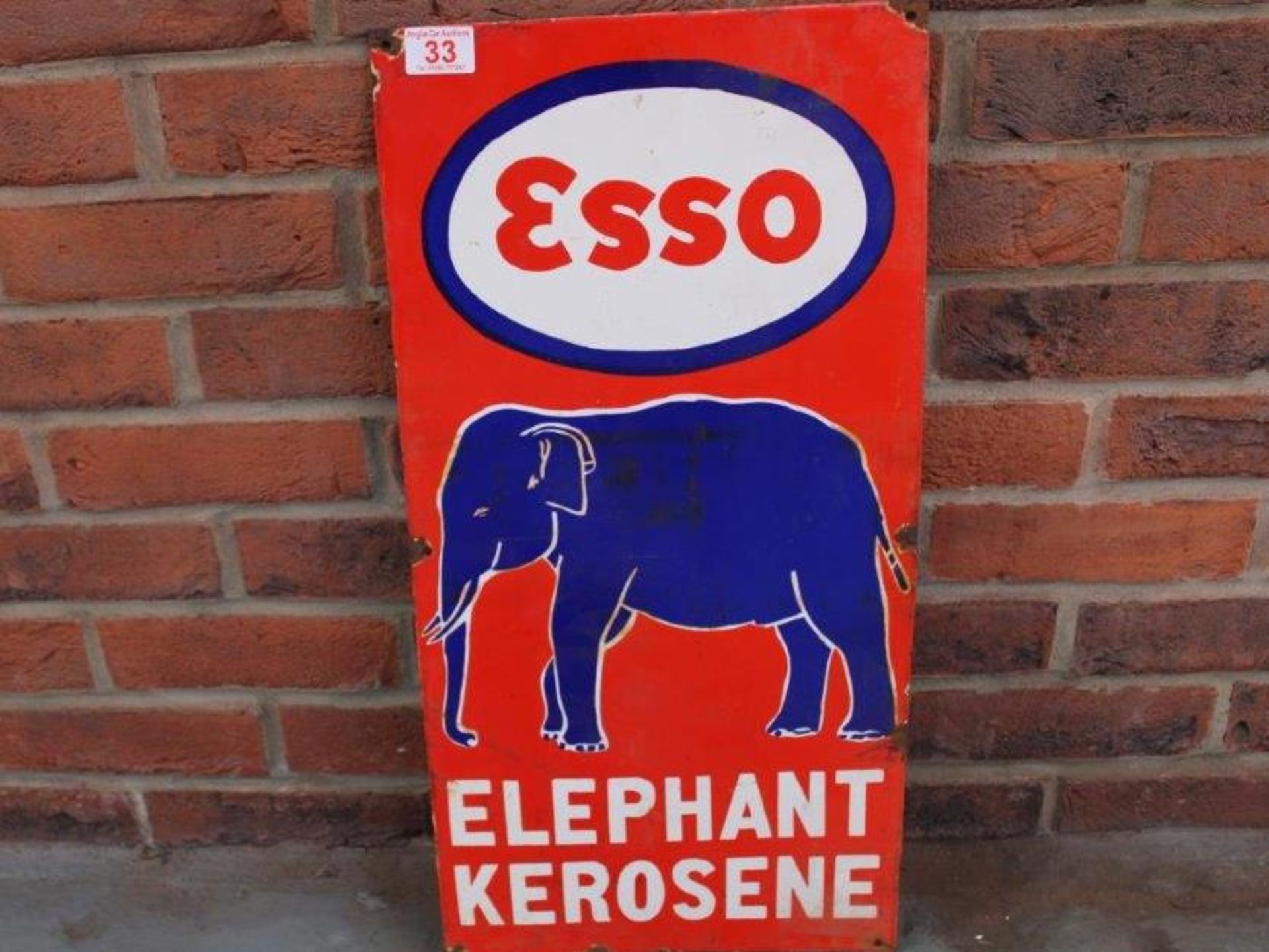 Esso Elephant Kerosene Enamel Sign