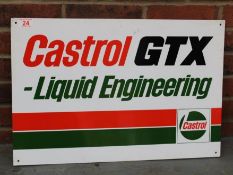 Castrol GTX Liquid Engineering Aluminium Sign