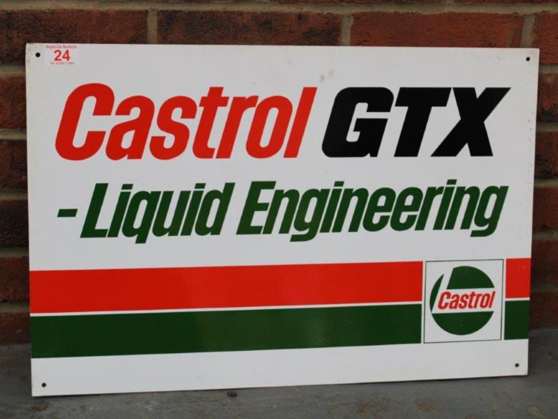 Castrol GTX Liquid Engineering Aluminium Sign