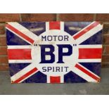BP Motor Spirit Union Jack Enamel Sign
