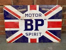 BP Motor Spirit Union Jack Enamel Sign