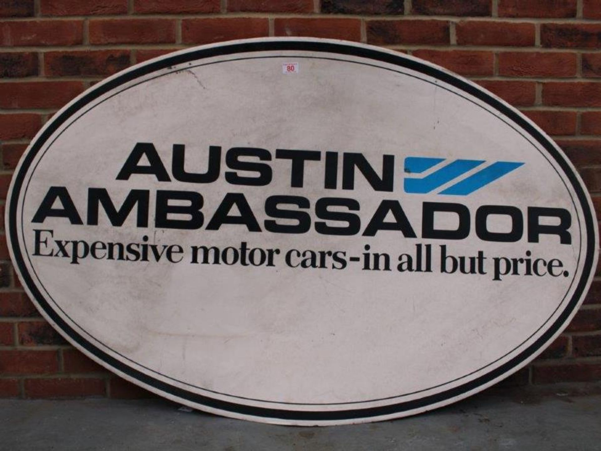 Original Austin Ambassador Advertising Sign On Card - Image 2 of 2