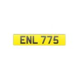 ENL 775 Registration Number on Retention Certificate