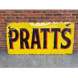 Large Pratts Vintage Enamel Sign - 1925