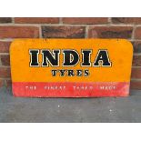 Vintage India Tyres Double Sided Aluminium Sign