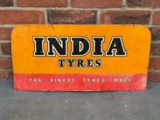 Vintage India Tyres Double Sided Aluminium Sign