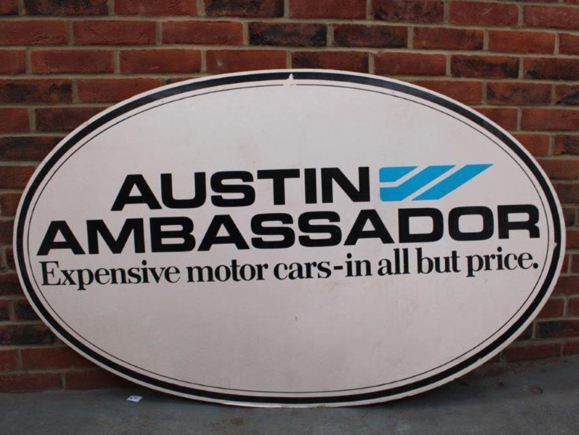 Original Austin Ambassador Advertising Sign On Card