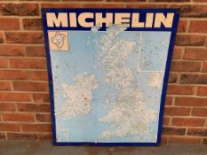 Tin Michelin Map Sign