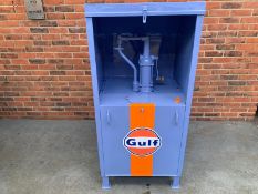 Fully Restored Gulf Oil Cabinet