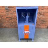 Fully Restored Gulf Oil Cabinet