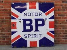 BP Motor Spirit Union Jack Enamel Sign