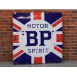 BP Motor Spirit Union Jack Enamel Sign