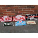 Six Classic Car Rally Plaques