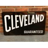 Cleveland Enamel Double Sided Sign