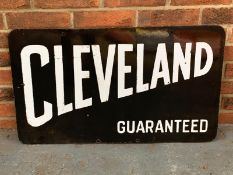 Cleveland Enamel Double Sided Sign