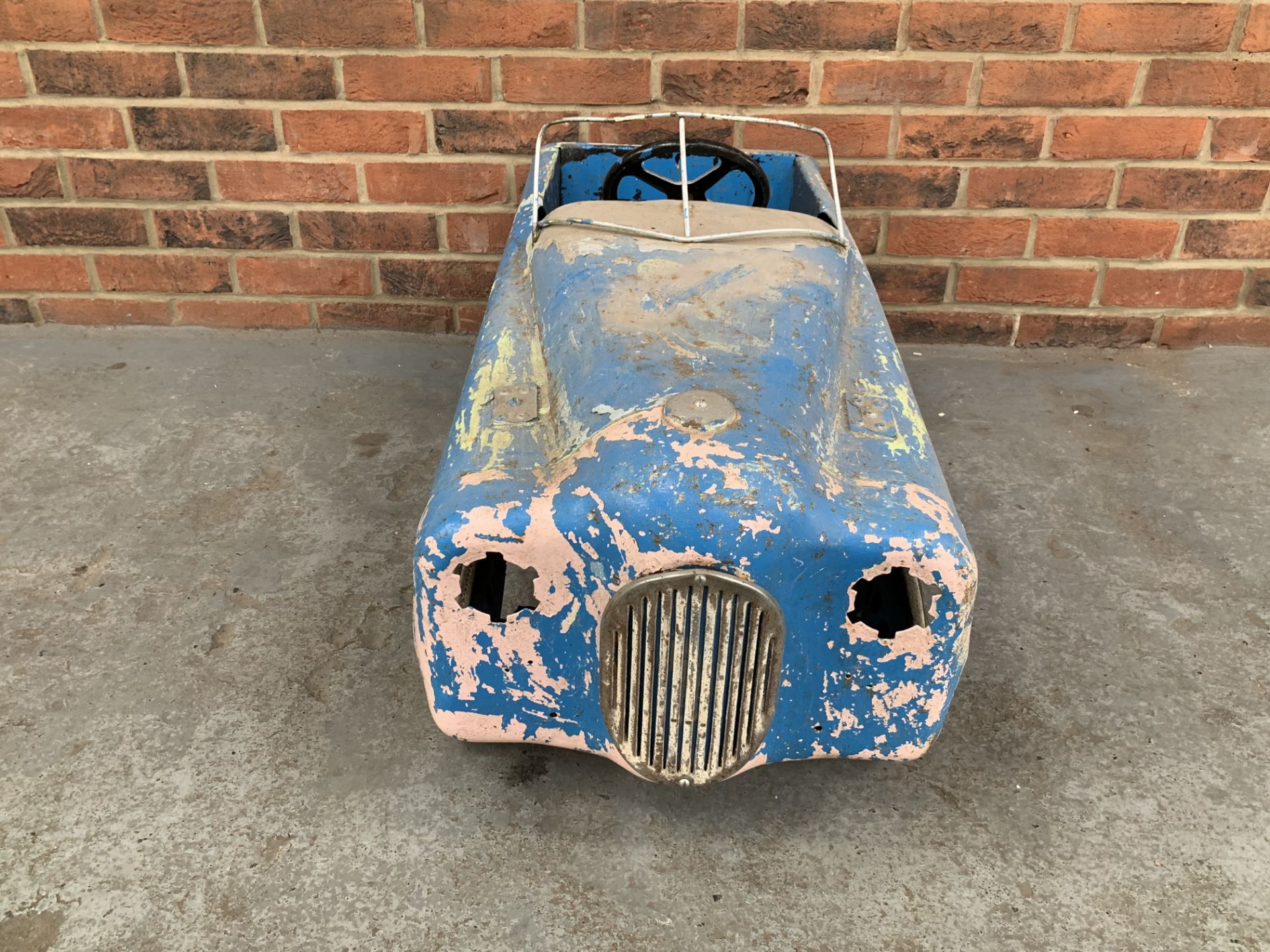 Vintage Tin Plate Childs Pedal Car - Image 3 of 4