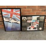 Framed Silverstone Le Mans Series 1000km Poster & 1990 Monaco Grand Prix Poster