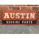 Aluminium Austin Genuine Parts Sign