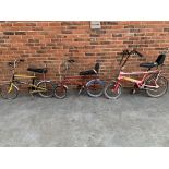 Three Classic Bicycles, Raleigh Chopper, Tomahawk & Chipper