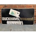 Plastic Duckhams Hypergrade Oil Sign