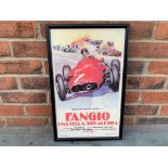 Framed Fangio Una Vita A 300 All'ora Poster