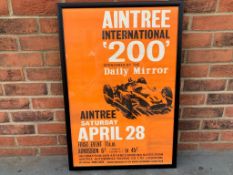 Framed Aintree International 200 Race Poster