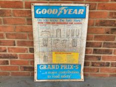 Tin Goodyear Tyre Laws Sign