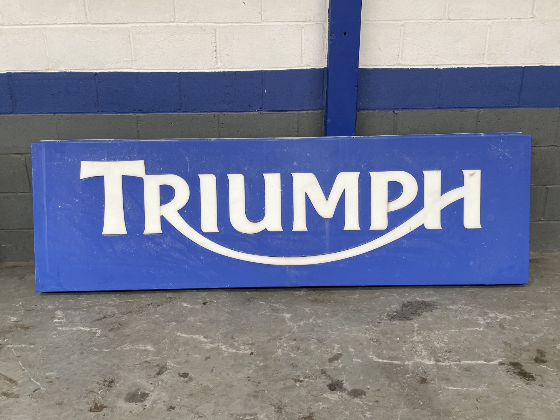 Large Triumph Illuminated Dealership Sign