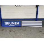 Large Triumph Illuminated Dealership Sign & One Other